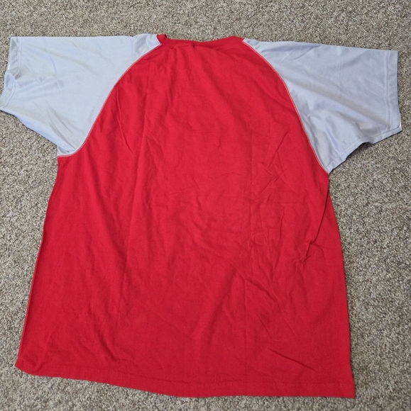 Vtg Wilson Athletics Baseball Style Jersey TShirt Red Gray 3X - Picture 7 of 10